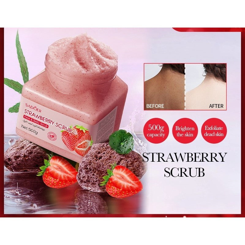 Sadoer Strawberry Scrub 500g Moisturizing